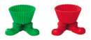 Santa Silly Feet Silicone Cups